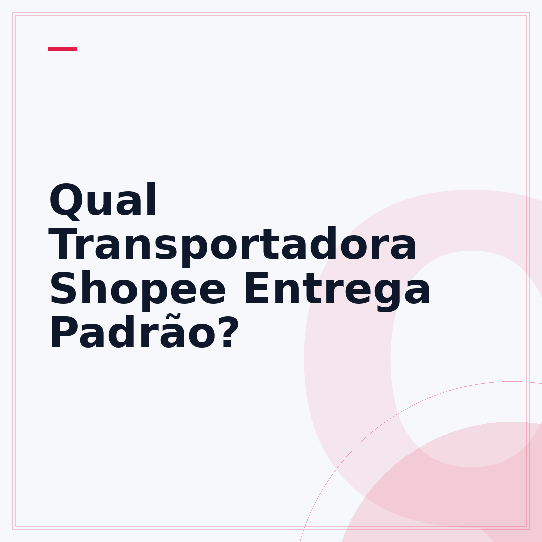 Qual Transportadora Shopee Entrega Padrão?