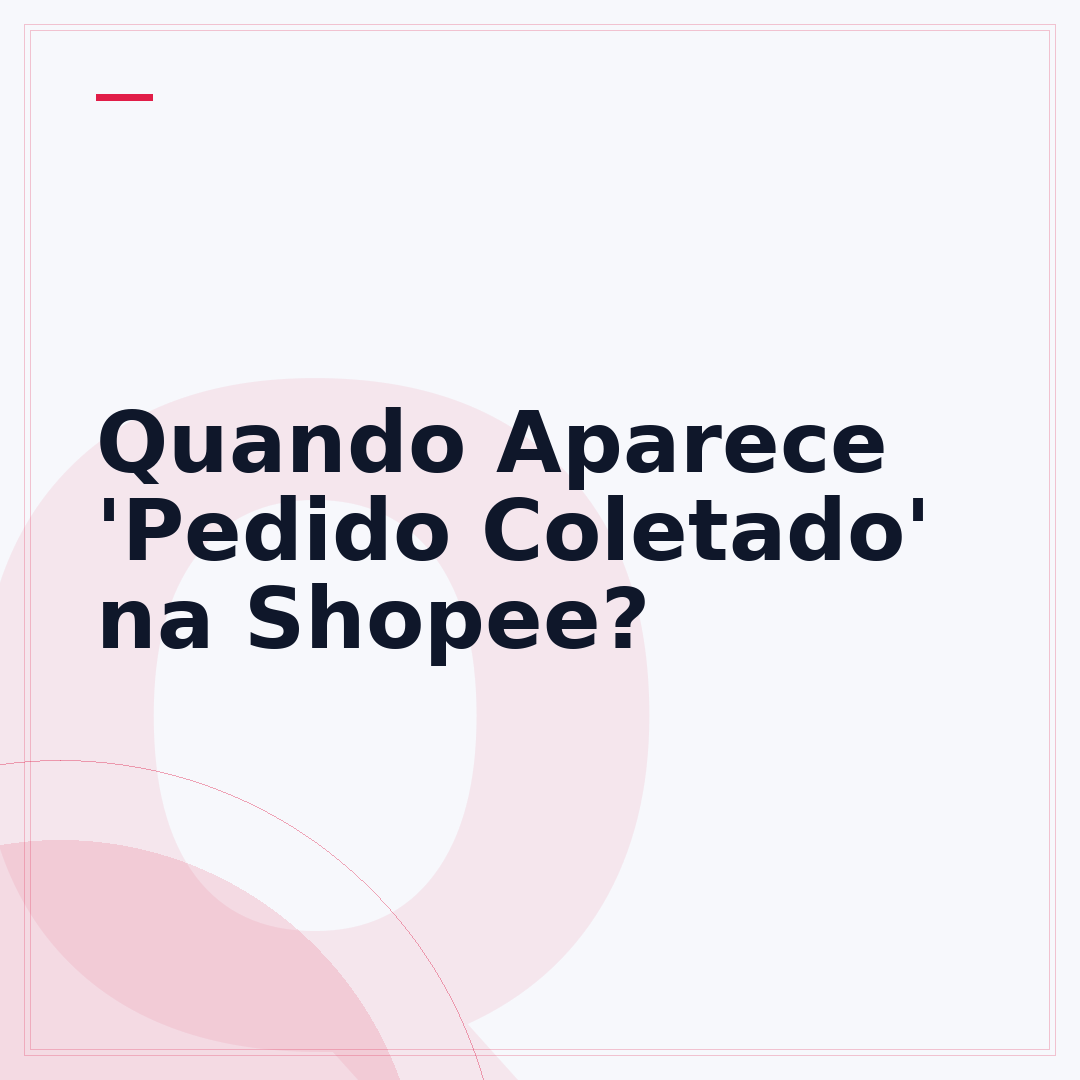 Quando Aparece 'Pedido Coletado' na Shopee?
