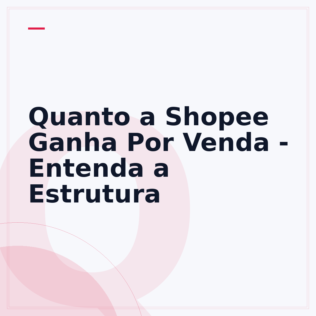Quanto a Shopee Ganha Por Venda - Entenda a Estrutura