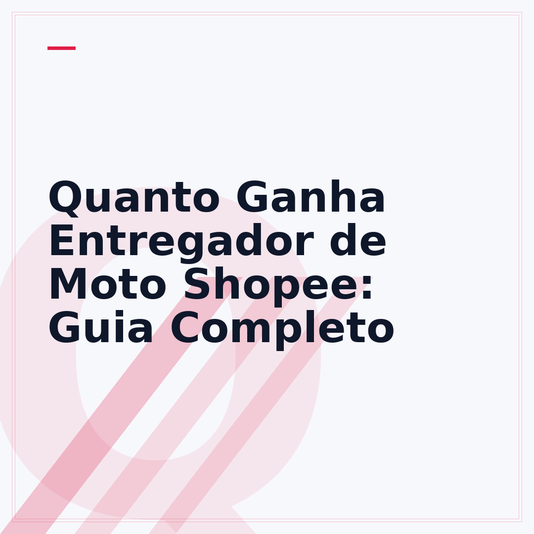 Quanto Ganha Entregador de Moto Shopee: Guia Completo