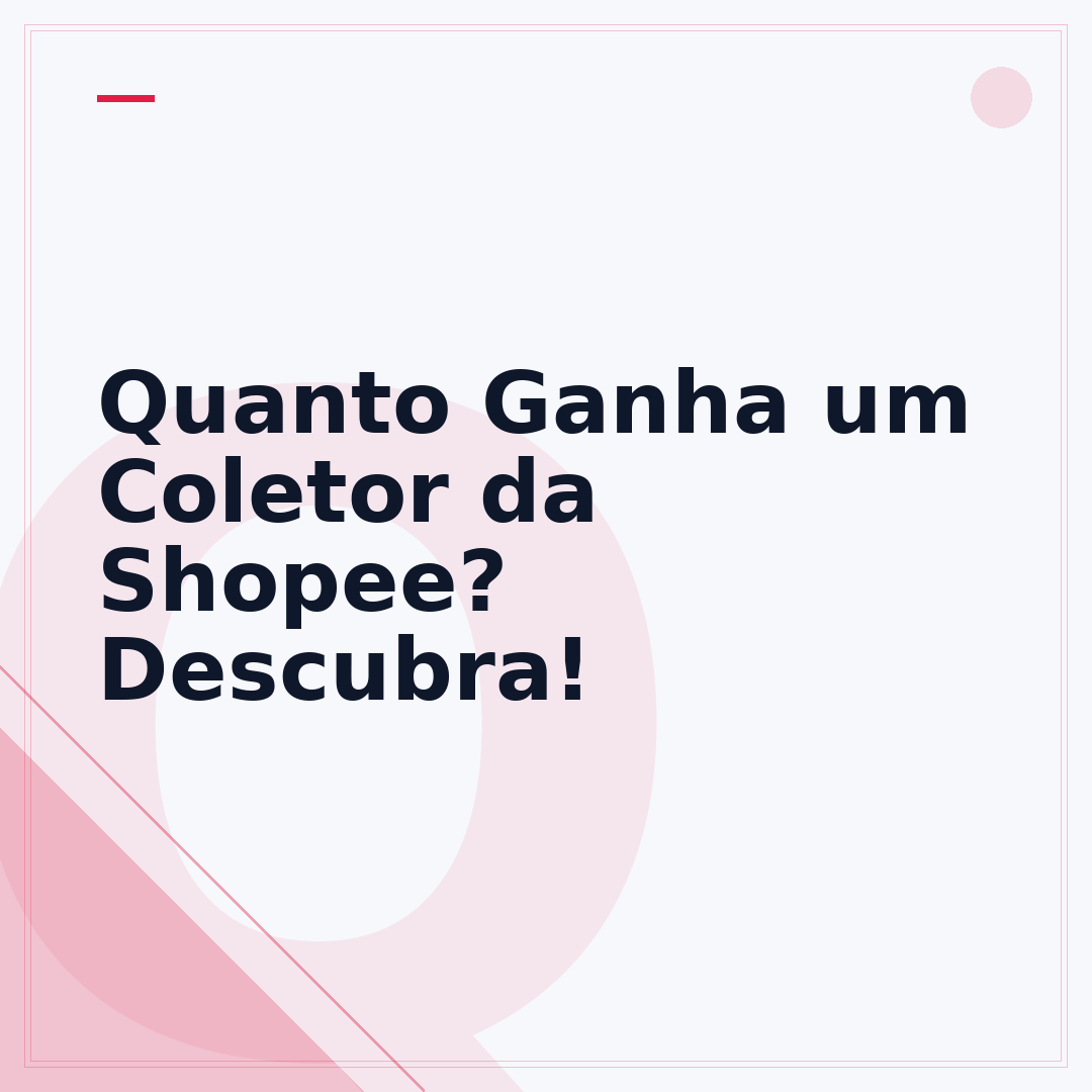 Quanto Ganha um Coletor da Shopee? Descubra!