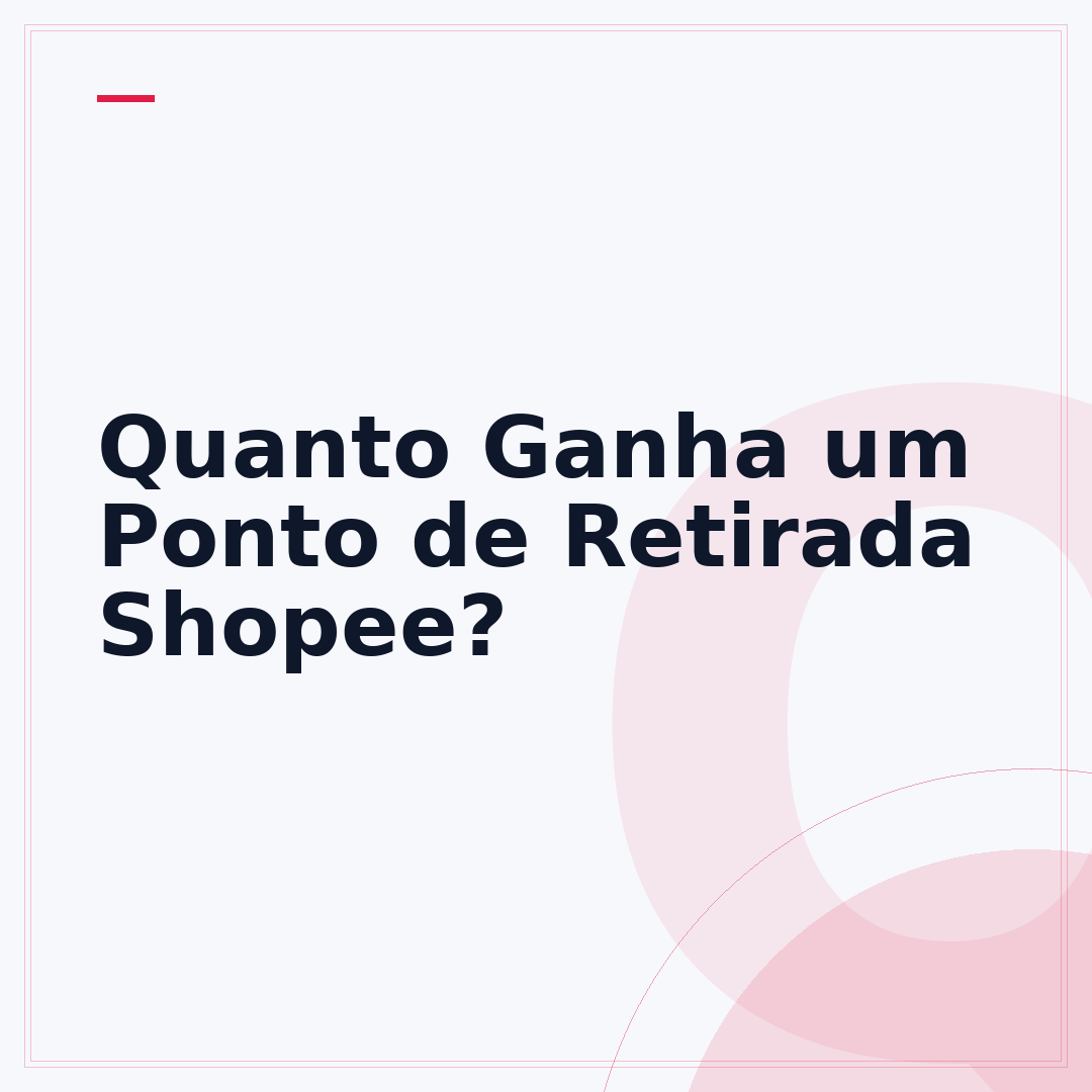 Quanto Ganha um Ponto de Retirada Shopee?