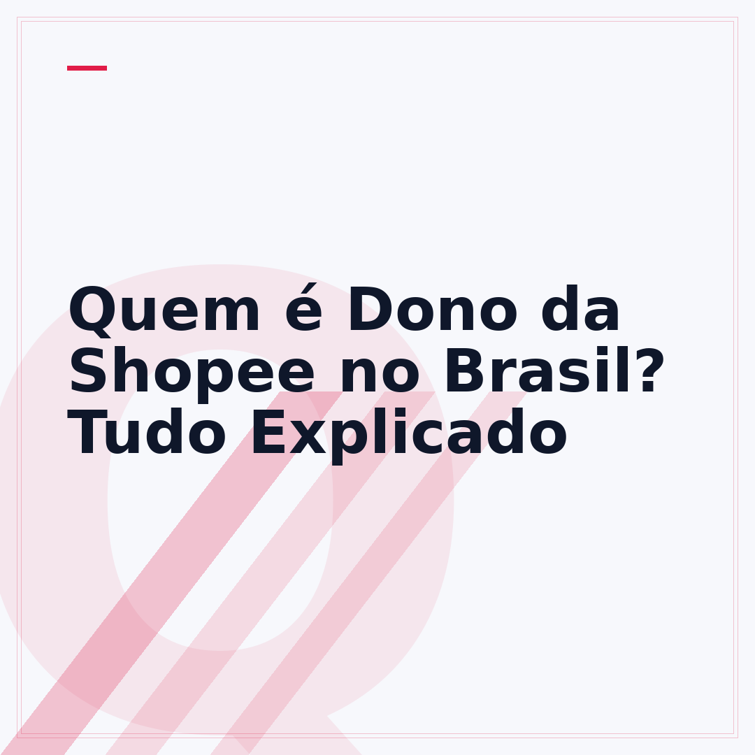 Quem é Dono da Shopee no Brasil? Tudo Explicado