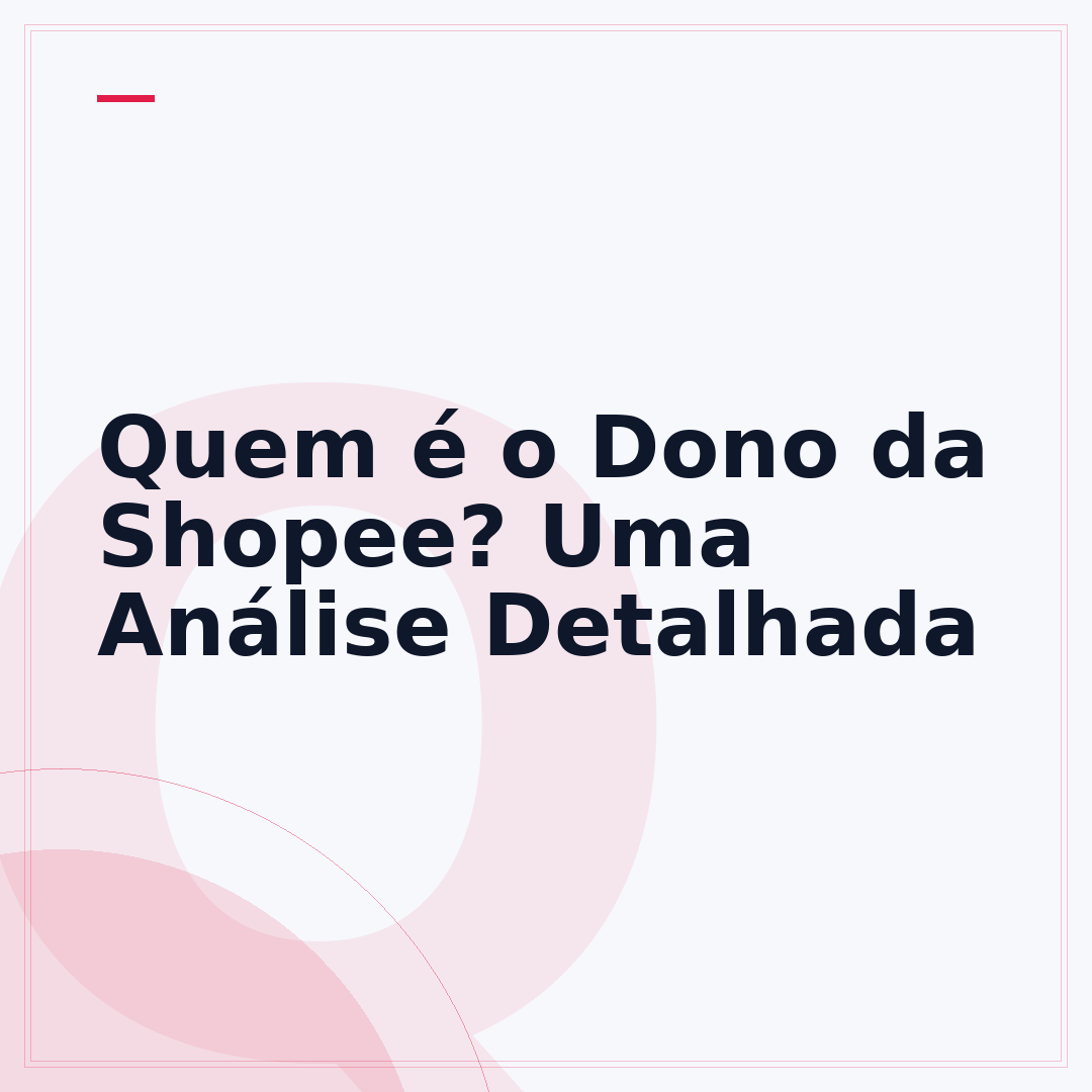 Quem é o Dono da Shopee? Uma Análise Detalhada