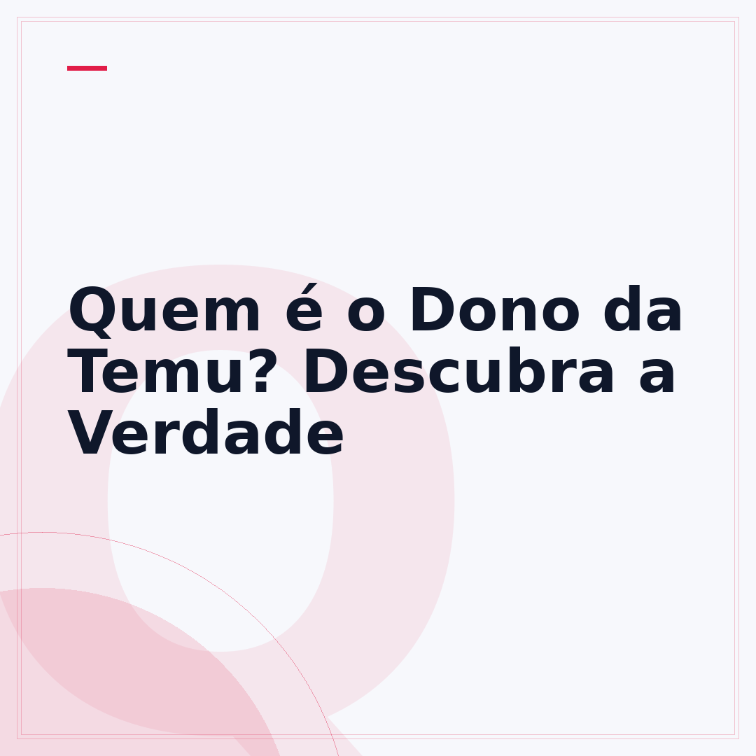 Quem é o Dono da Temu? Descubra a Verdade