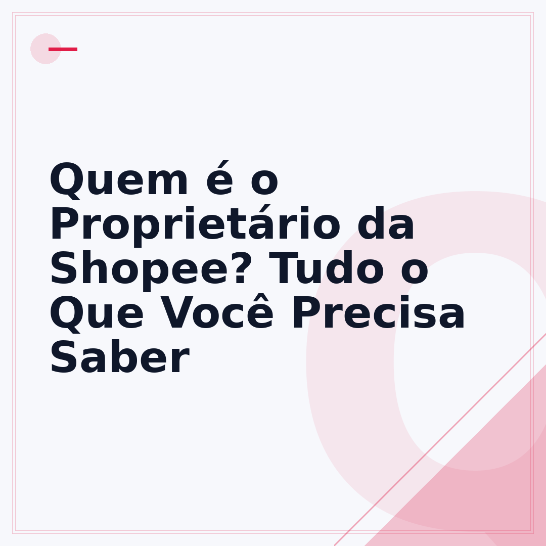 Quem é o Proprietário da Shopee? Tudo o Que Você Precisa Saber