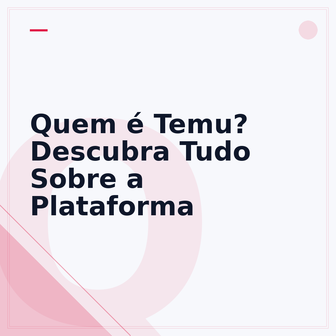 Quem é Temu? Descubra Tudo Sobre a Plataforma