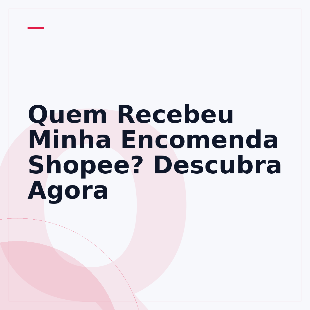 Quem Recebeu Minha Encomenda Shopee? Descubra Agora
