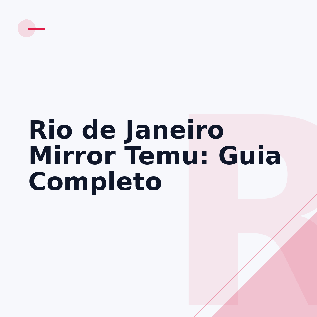 Rio de Janeiro Mirror Temu: Guia Completo