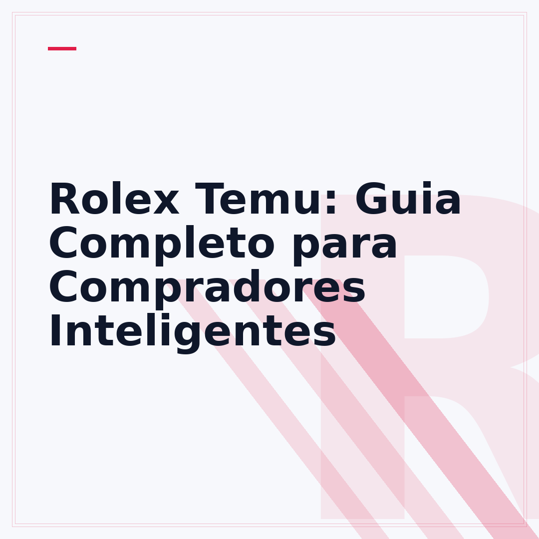 Rolex Temu: Guia Completo para Compradores Inteligentes