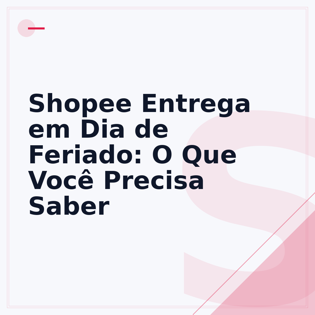 Shopee Entrega em Dia de Feriado: O Que Você Precisa Saber