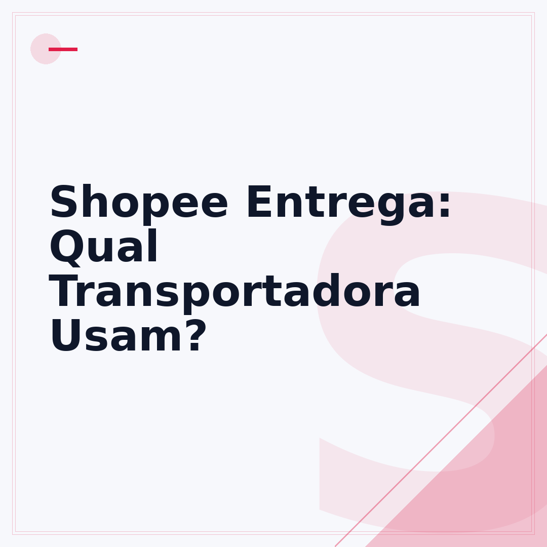 Shopee Entrega: Qual Transportadora Usam?