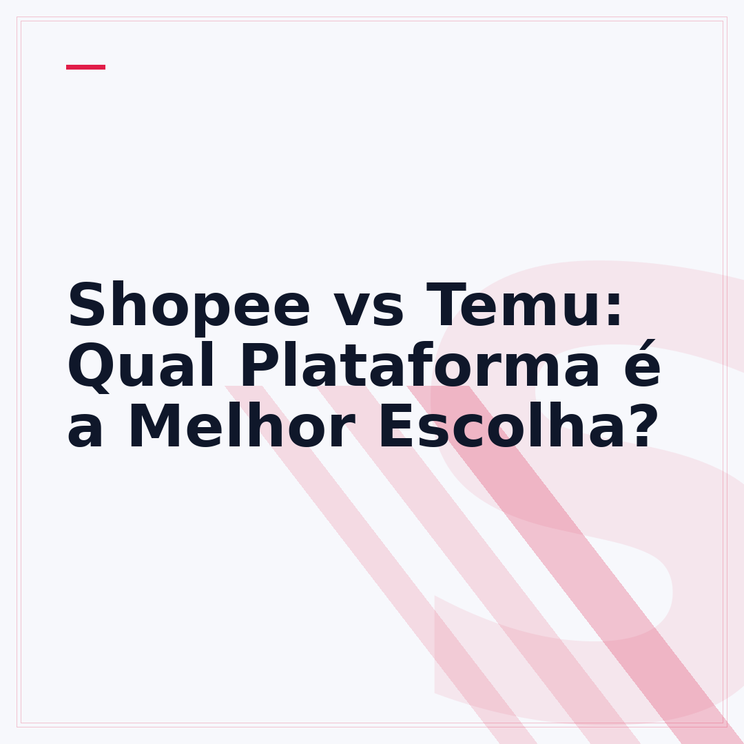 Shopee vs Temu: Qual Plataforma é a Melhor Escolha?