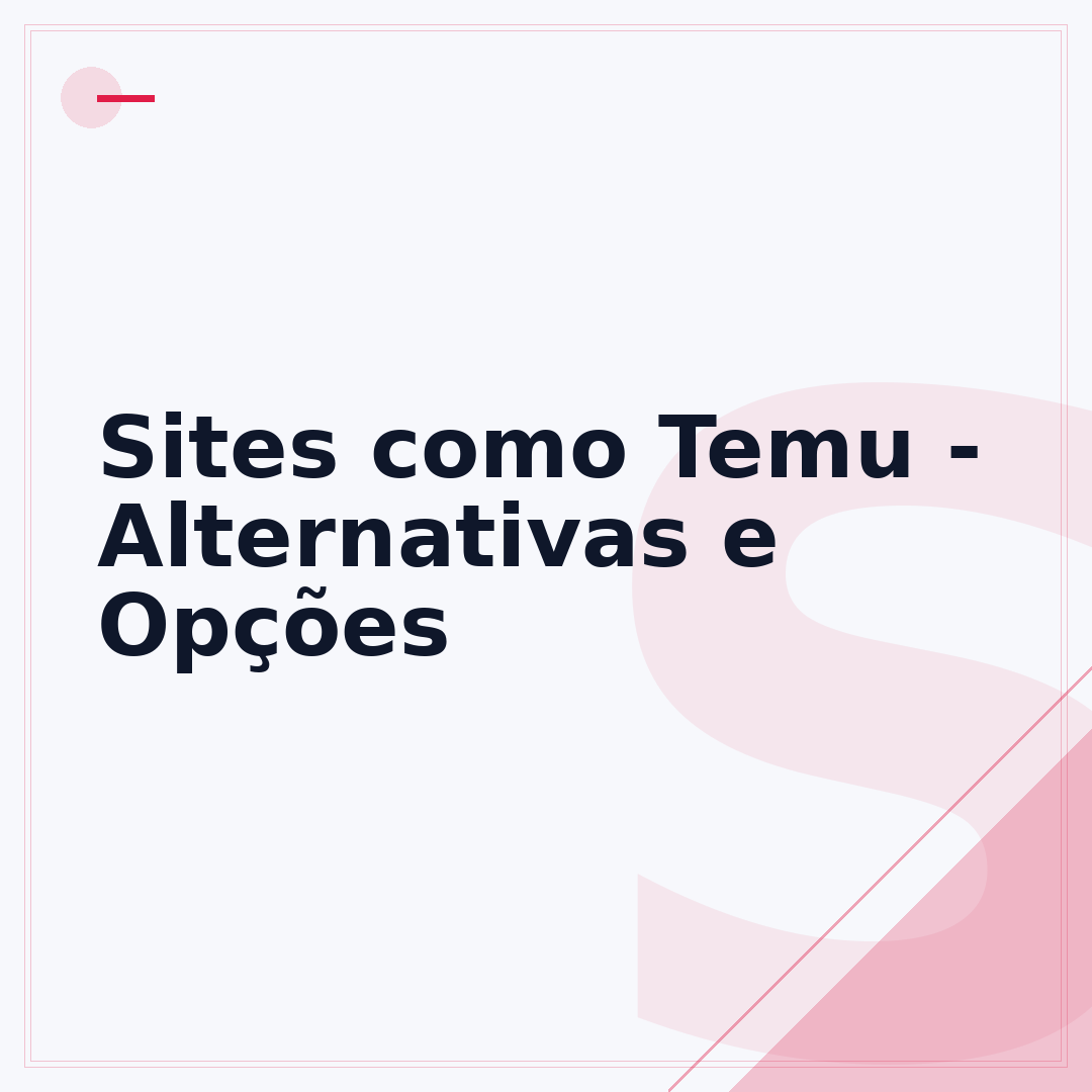 Sites como Temu - Alternativas e Opções