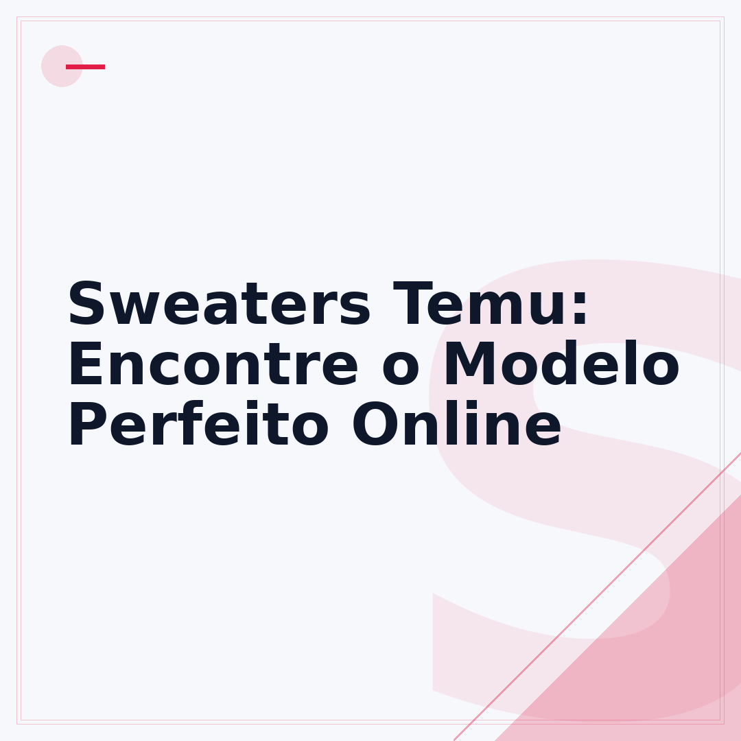 Sweaters Temu: Encontre o Modelo Perfeito Online