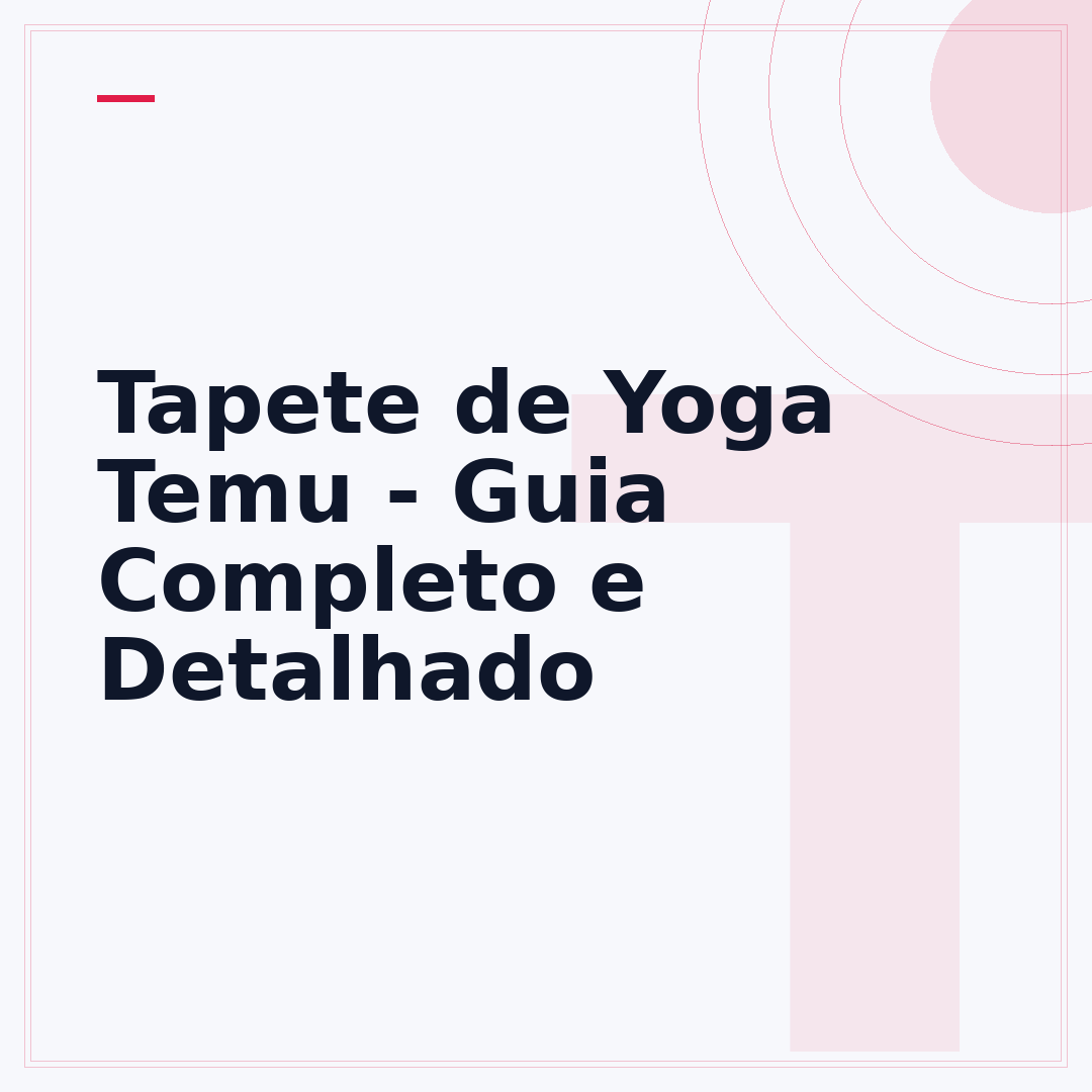 Tapete de Yoga Temu - Guia Completo e Detalhado