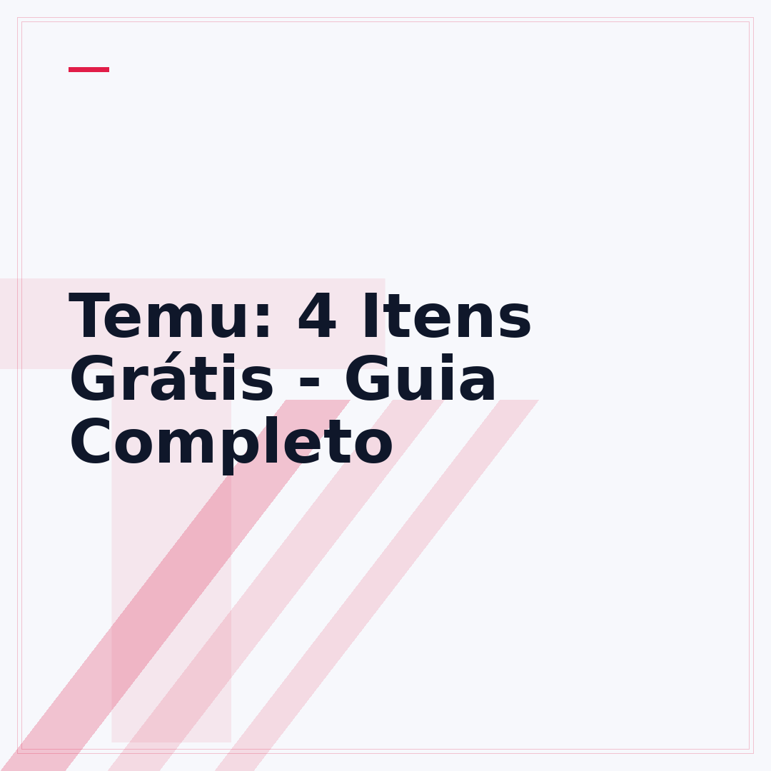 Temu: 4 Itens Grátis - Guia Completo