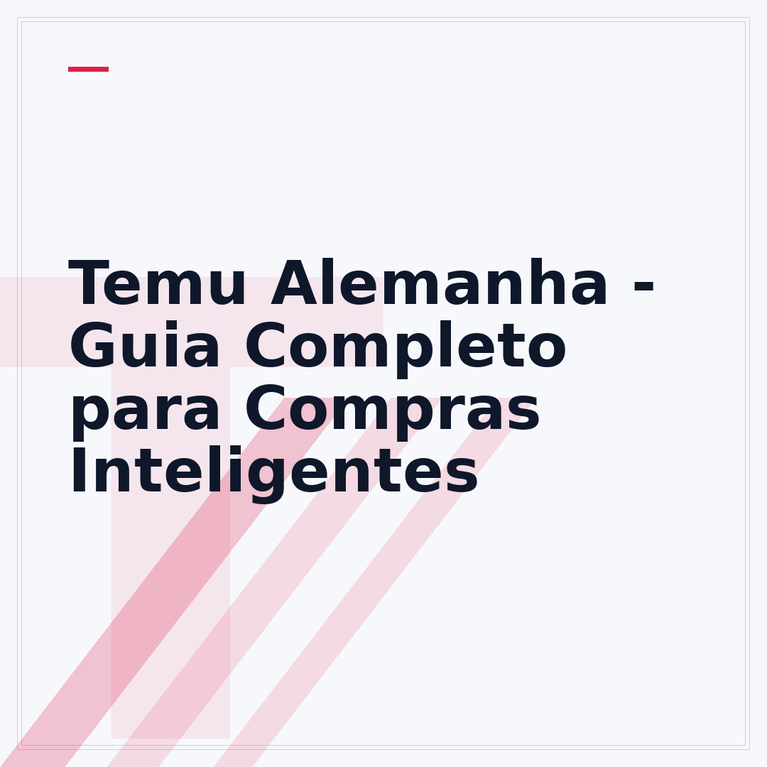 Temu Alemanha - Guia Completo para Compras Inteligentes