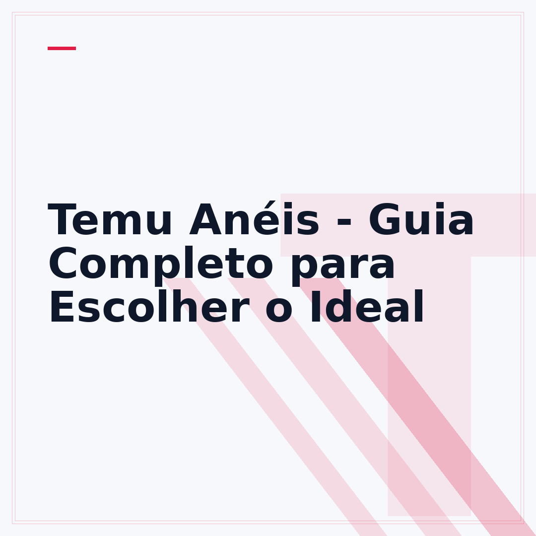 Temu Anéis - Guia Completo para Escolher o Ideal