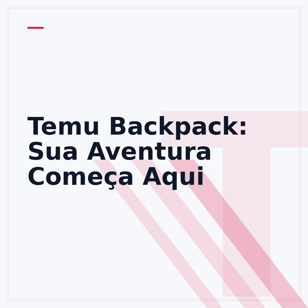 Temu Backpack: Sua Aventura Começa Aqui