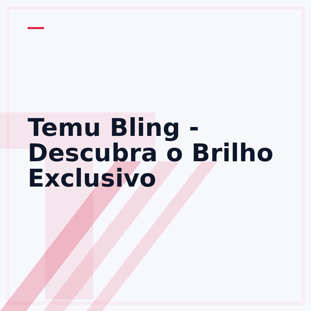 Temu Bling - Descubra o Brilho Exclusivo