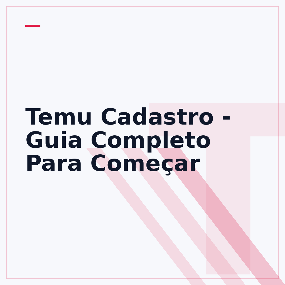 Temu Cadastro - Guia Completo Para Começar