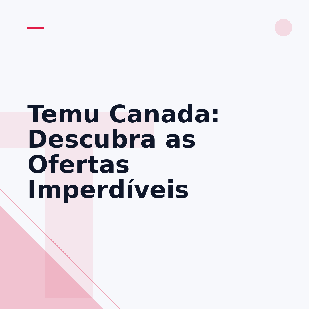 Temu Canada: Descubra as Ofertas Imperdíveis