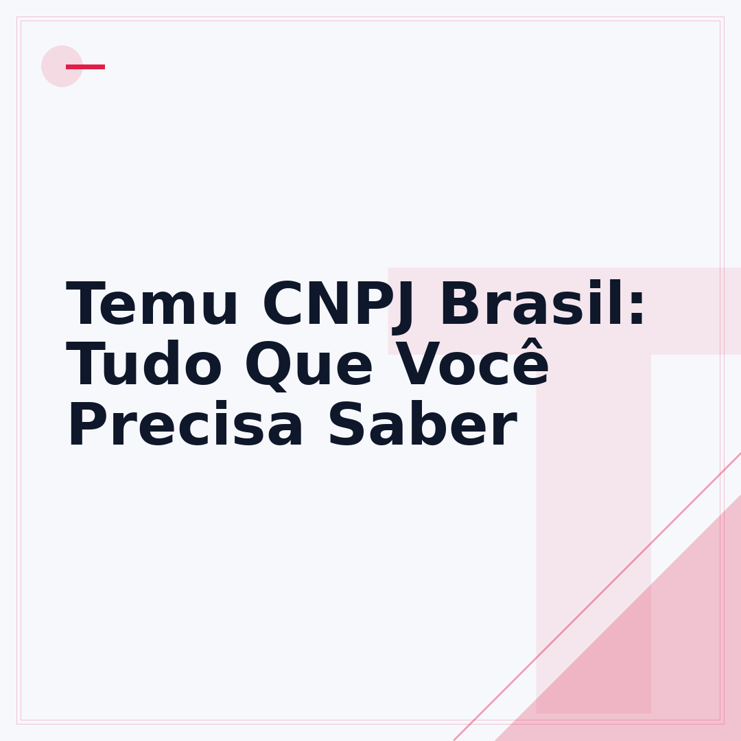 Temu CNPJ Brasil: Tudo Que Você Precisa Saber
