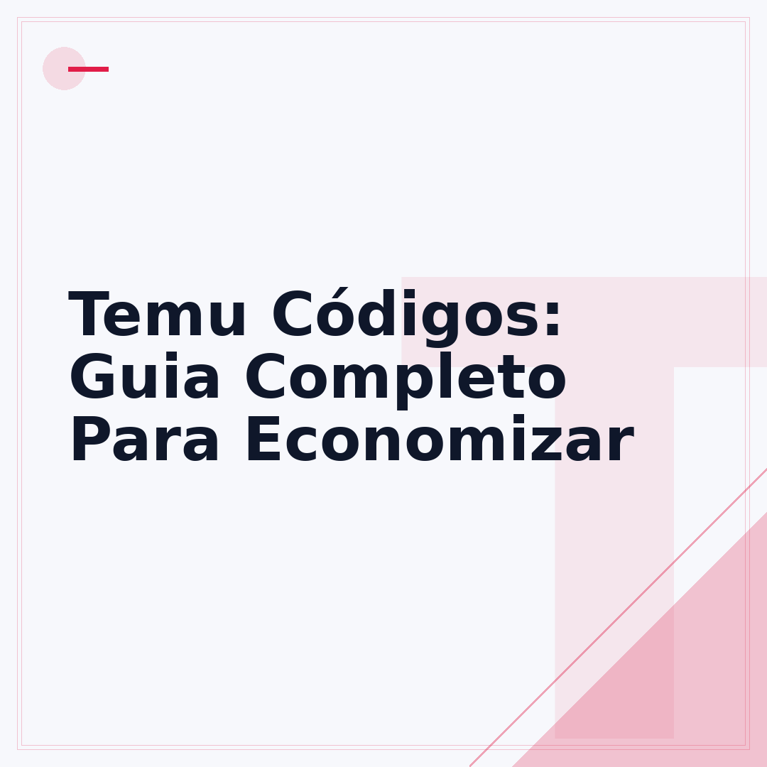 Temu Códigos: Guia Completo Para Economizar