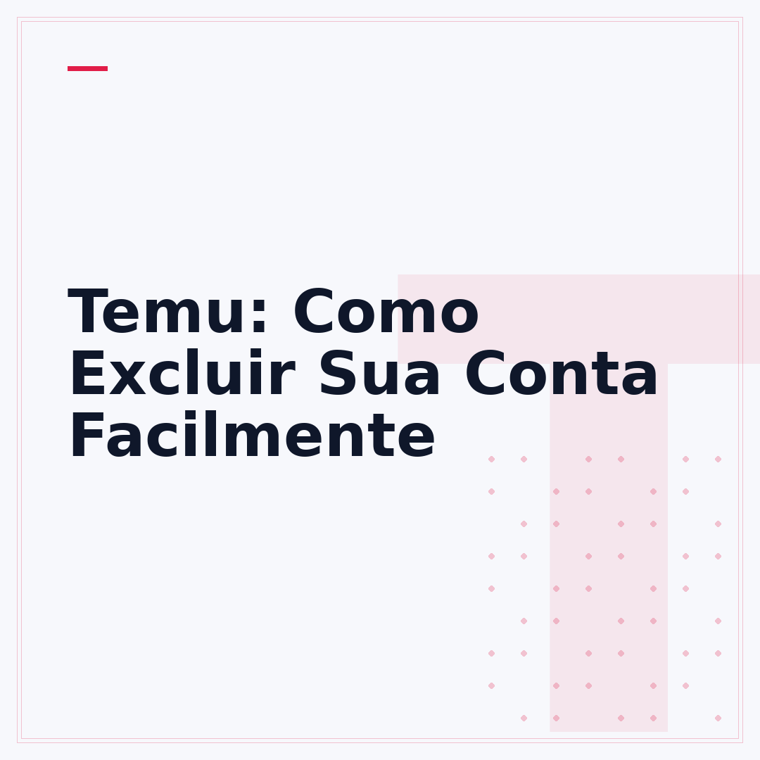 Temu: Como Excluir Sua Conta Facilmente
