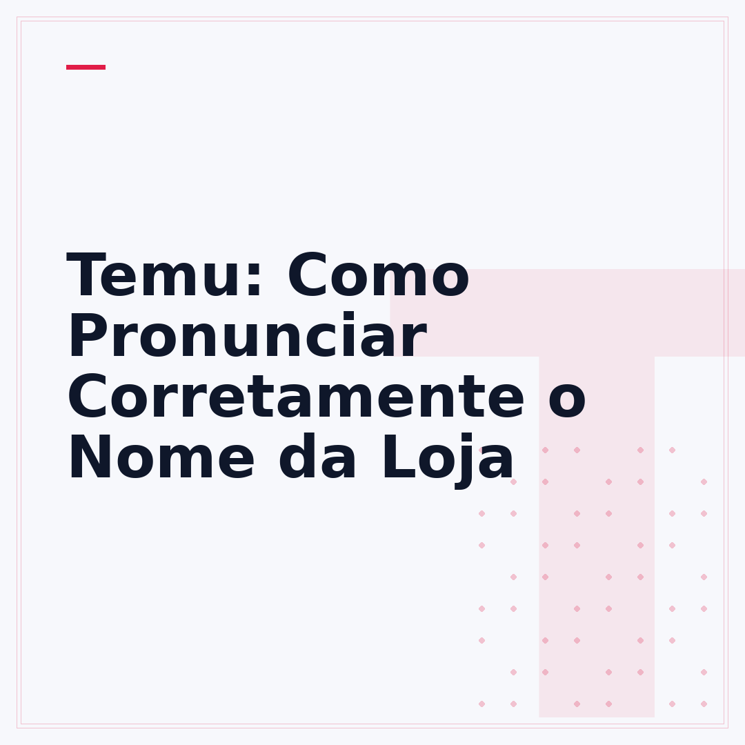 Temu: Como Pronunciar Corretamente o Nome da Loja