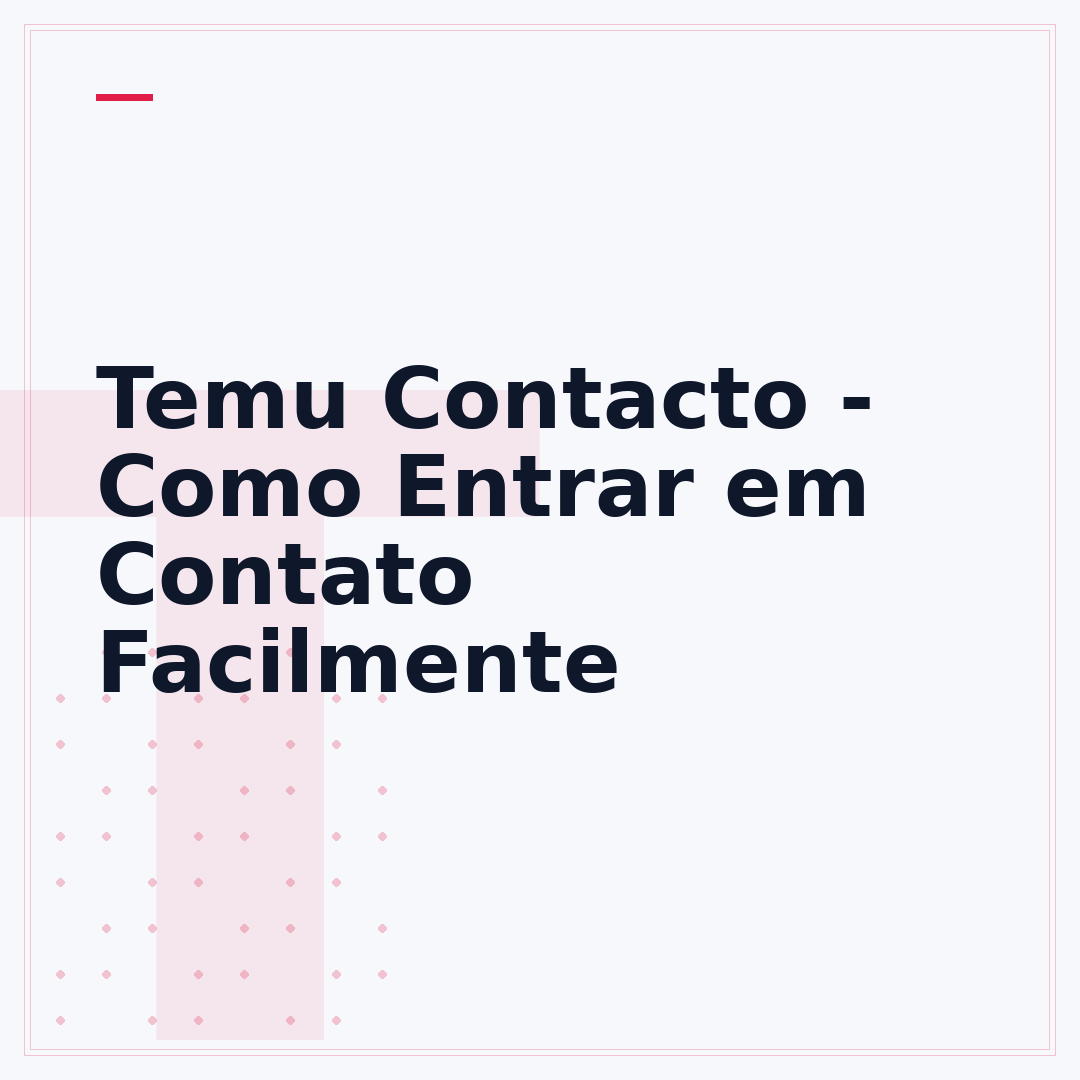 Temu Contacto - Como Entrar em Contato Facilmente