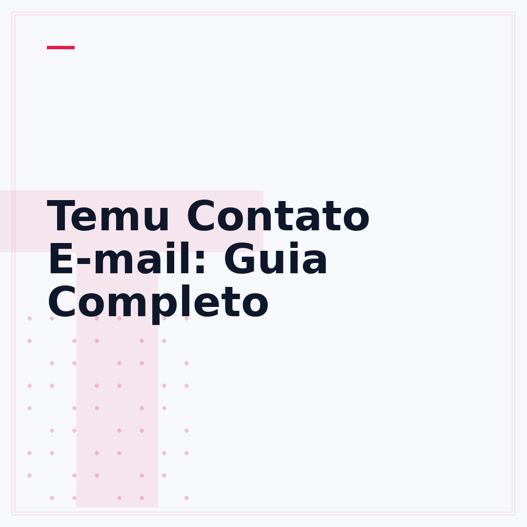 Temu Contato E-mail: Guia Completo