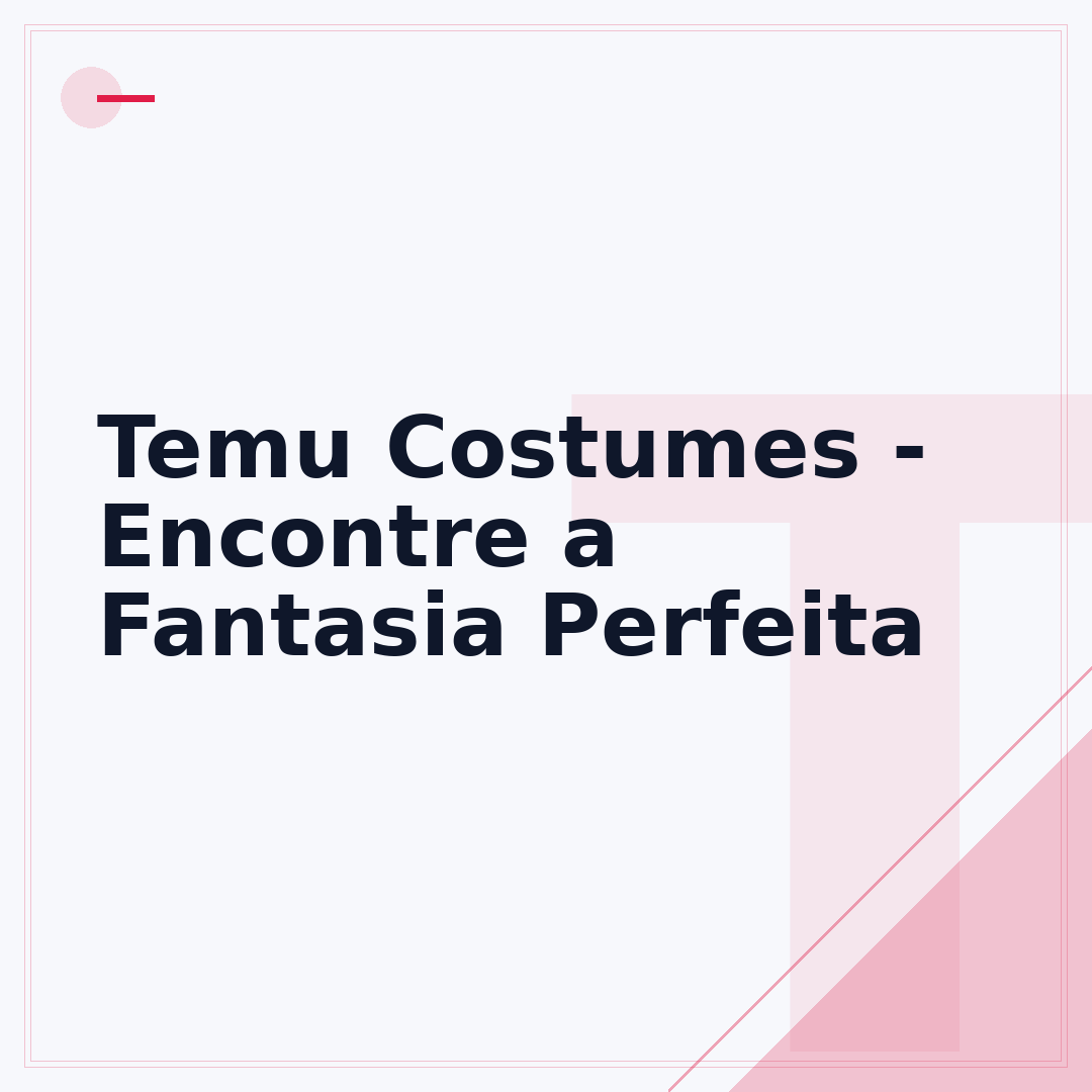 Temu Costumes - Encontre a Fantasia Perfeita