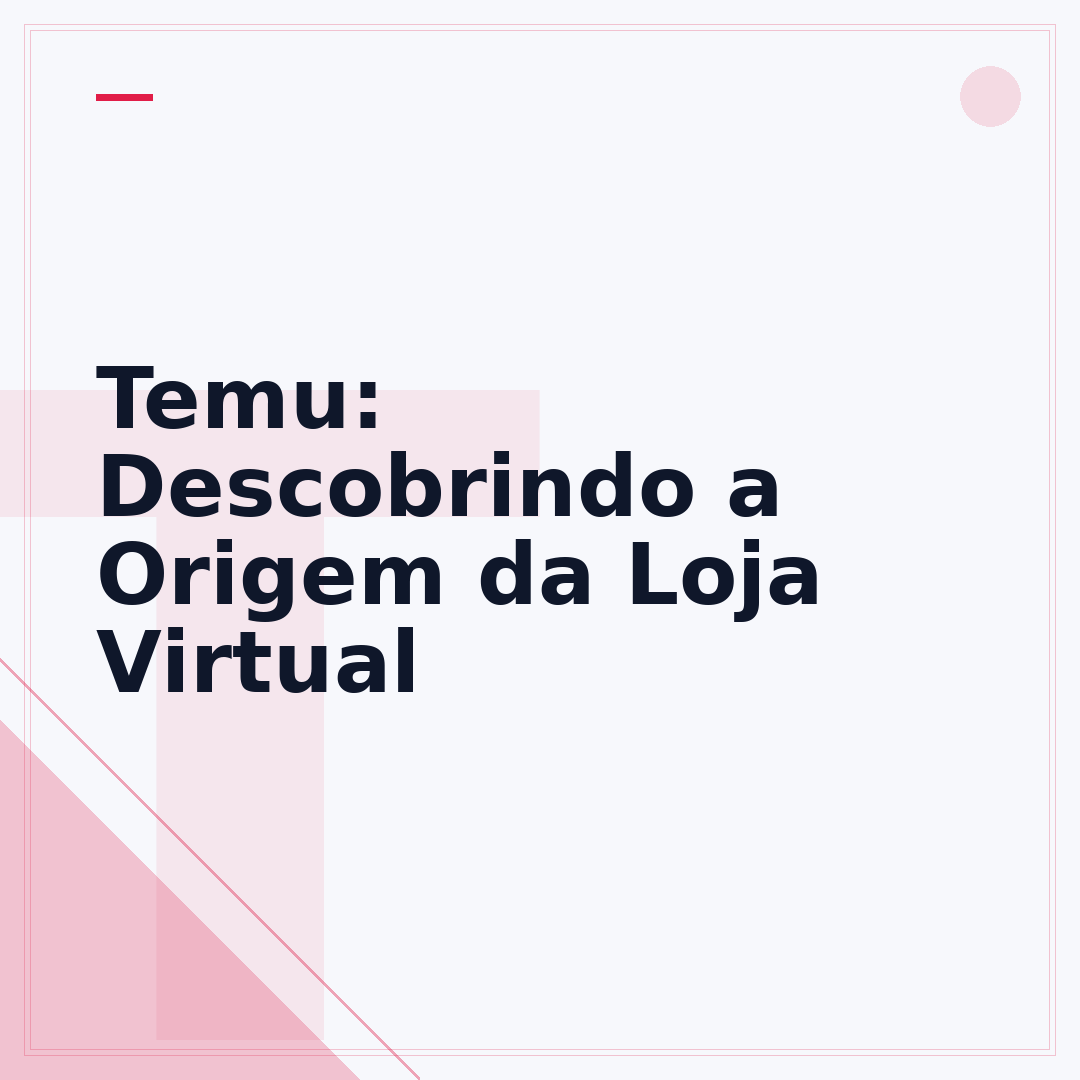 Temu: Descobrindo a Origem da Loja Virtual