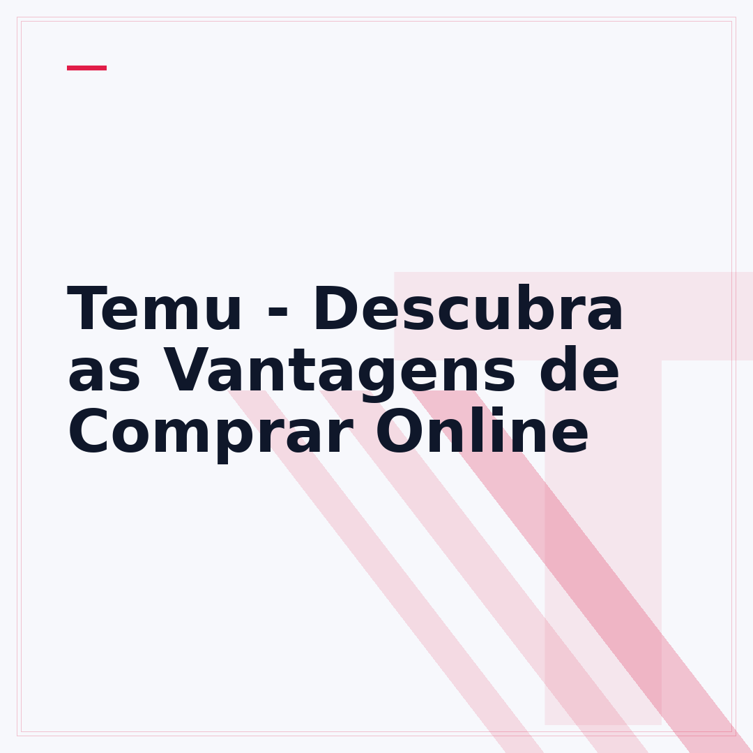 Temu - Descubra as Vantagens de Comprar Online