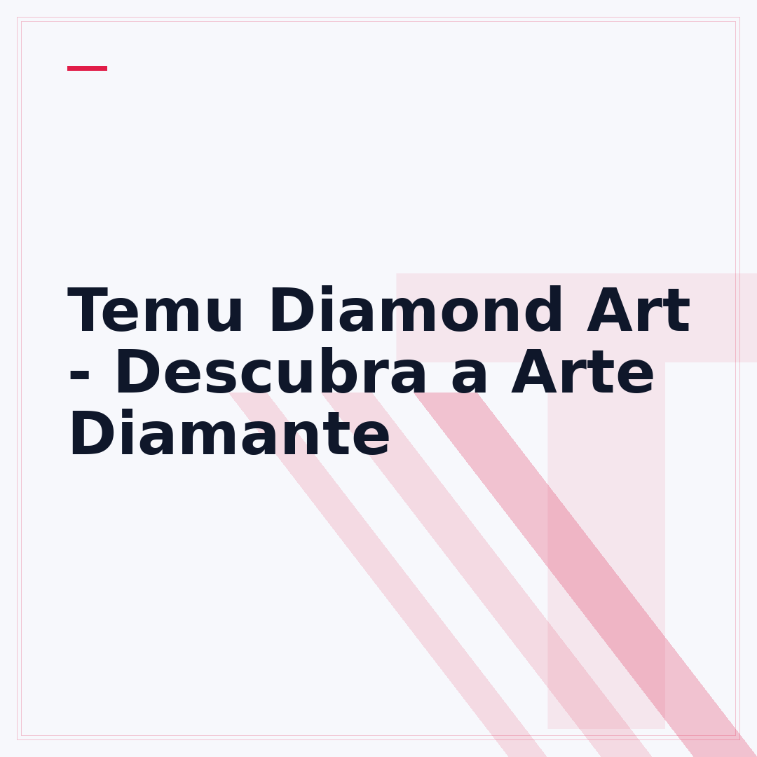 Temu Diamond Art - Descubra a Arte Diamante
