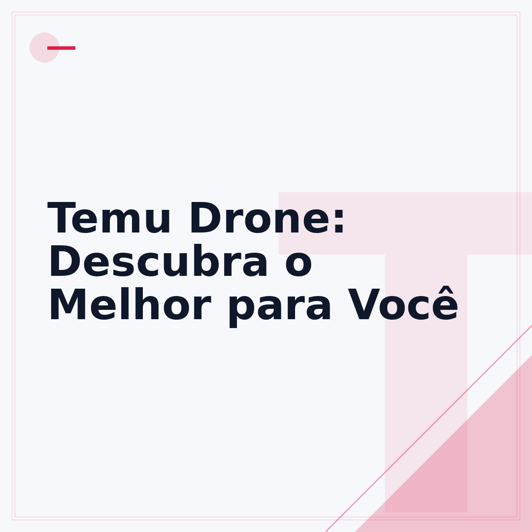 Temu Drone: Descubra o Melhor para Você