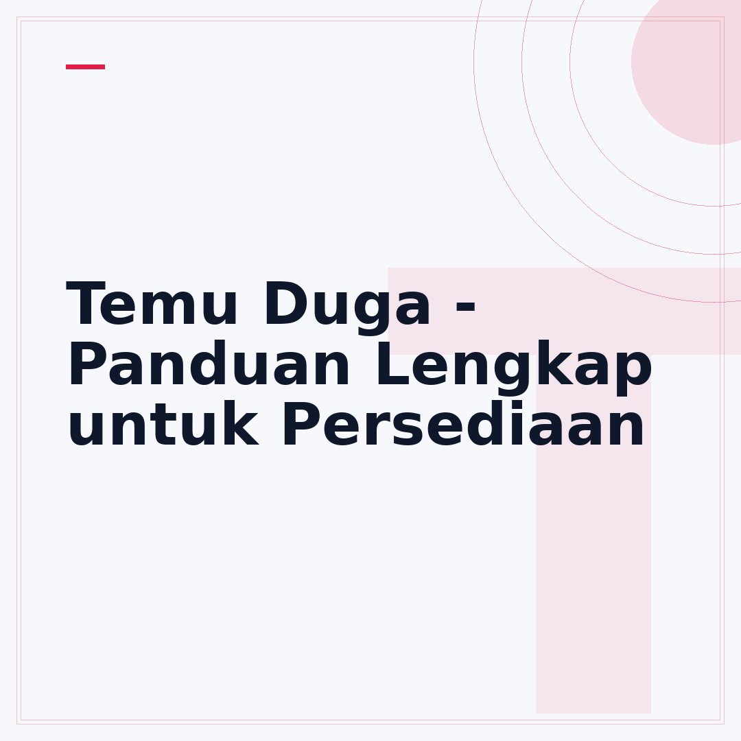 Temu Duga - Panduan Lengkap untuk Persediaan