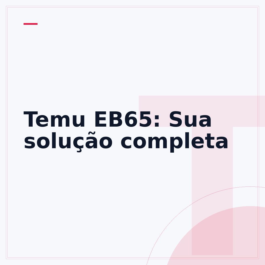 Temu EB65: Sua solução completa