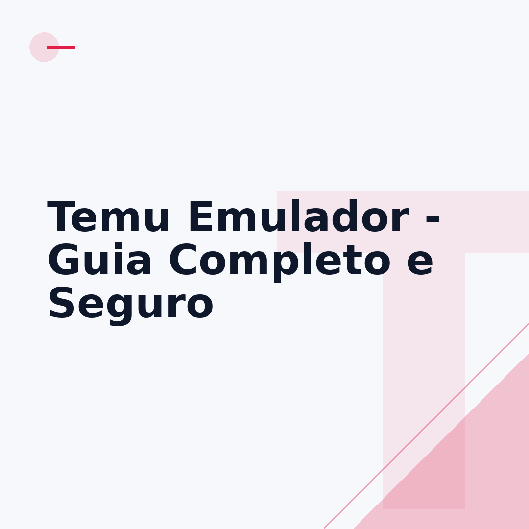 Temu Emulador - Guia Completo e Seguro