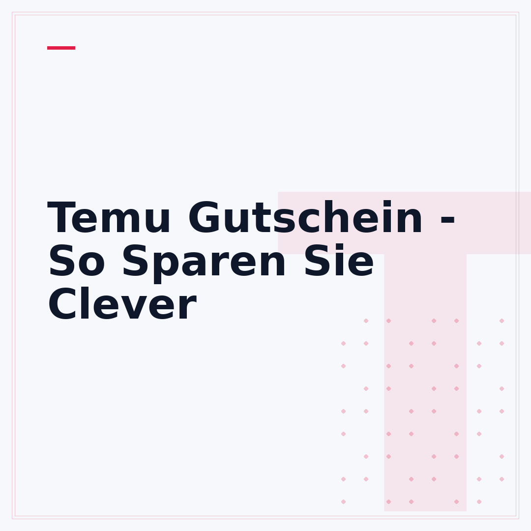 Temu Gutschein - So Sparen Sie Clever