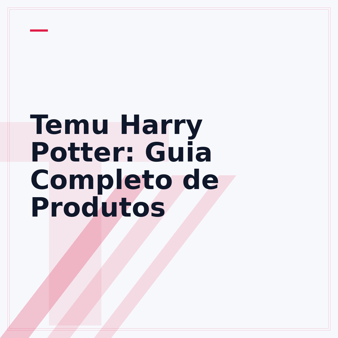 Temu Harry Potter: Guia Completo de Produtos