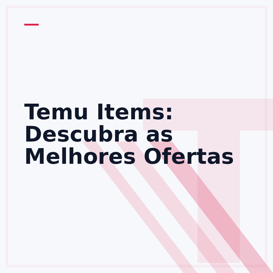 Temu Items: Descubra as Melhores Ofertas