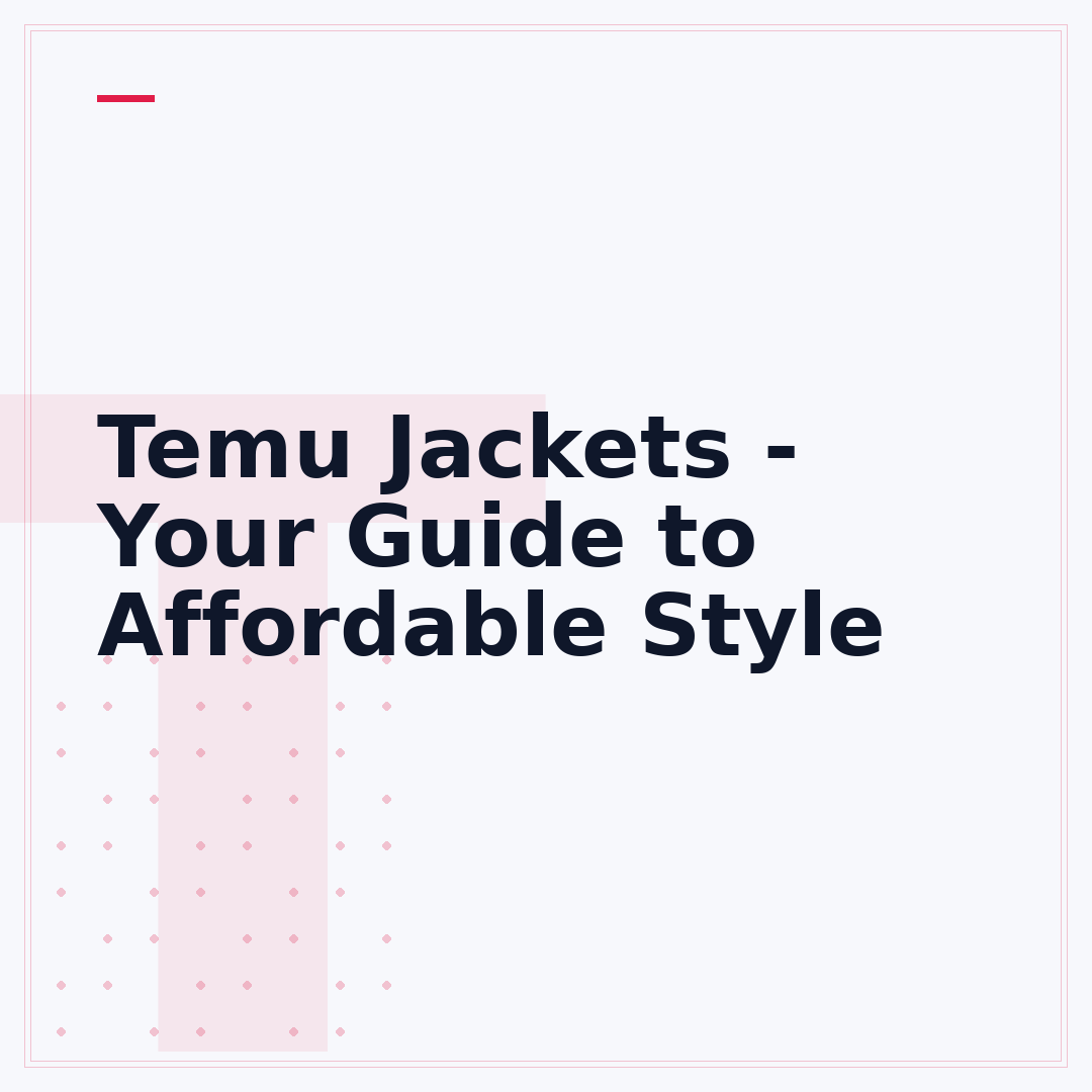 Temu Jackets - Your Guide to Affordable Style