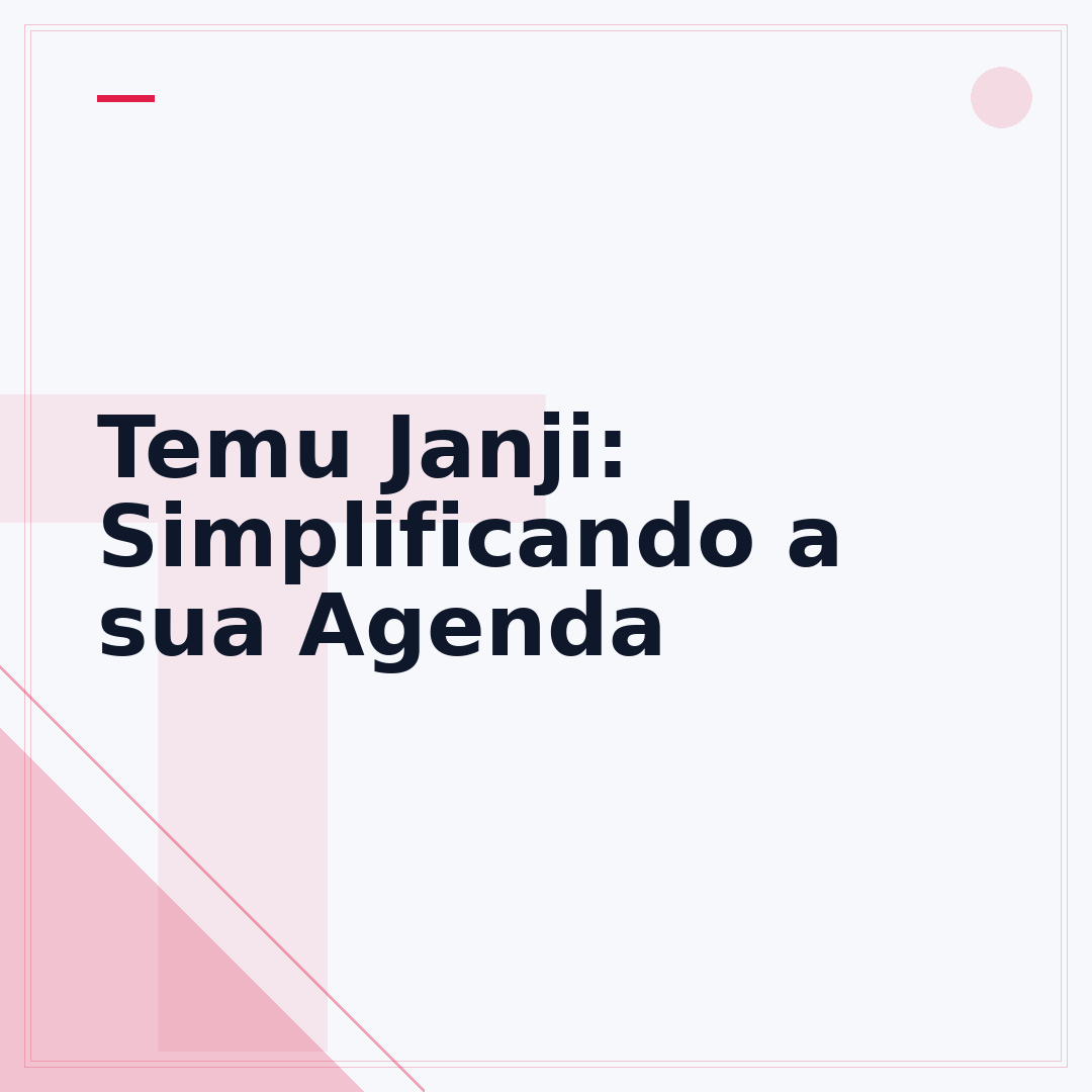 Temu Janji: Simplificando a sua Agenda