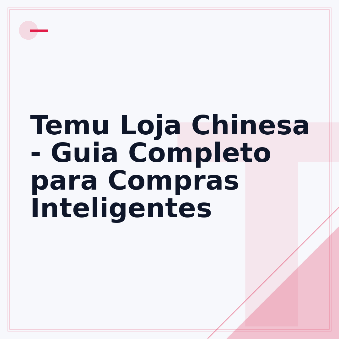 Temu Loja Chinesa - Guia Completo para Compras Inteligentes
