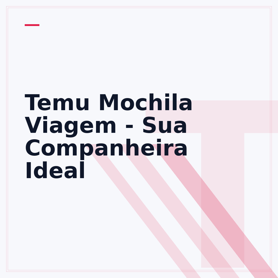 Temu Mochila Viagem - Sua Companheira Ideal