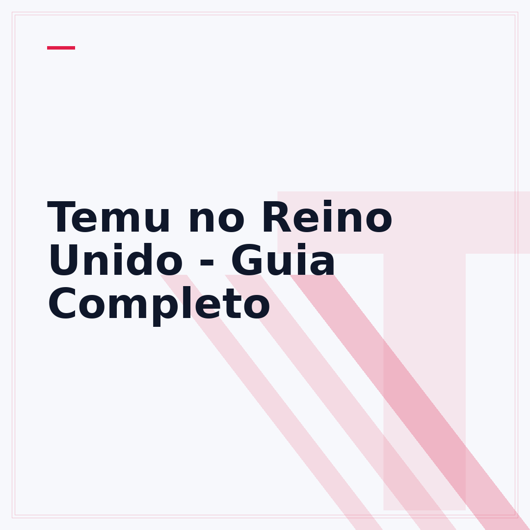 Temu no Reino Unido - Guia Completo