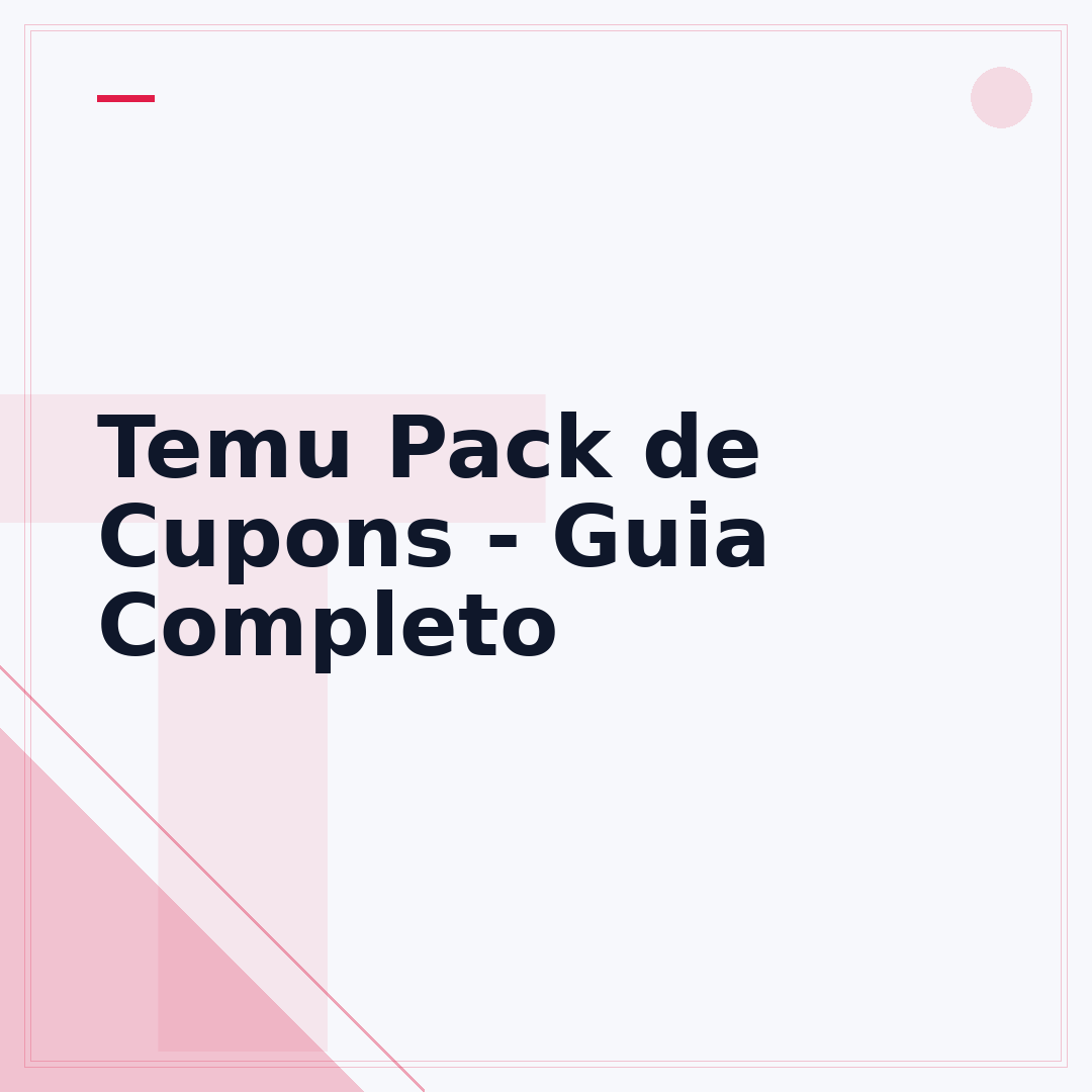 Temu Pack de Cupons - Guia Completo